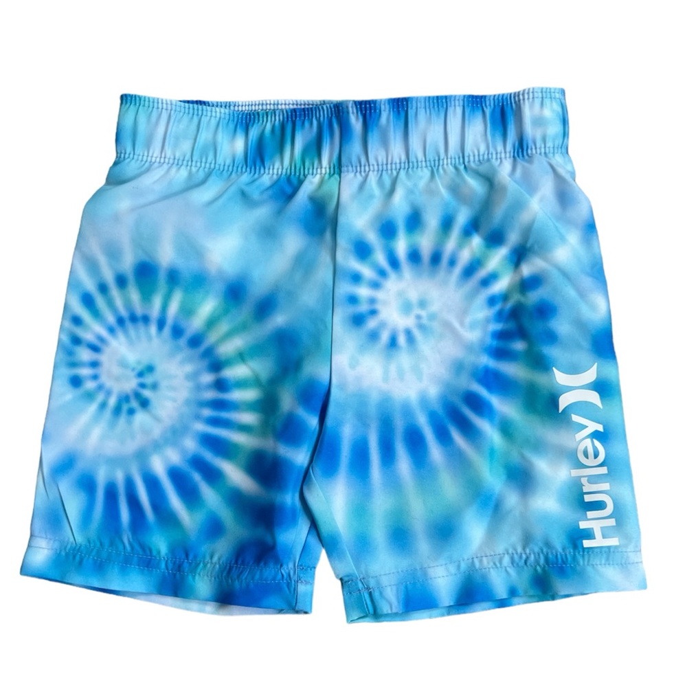 Hurley's Boy’s Blue Tie Dye Swim Trunk Shorts Sz. 3T NWOT
